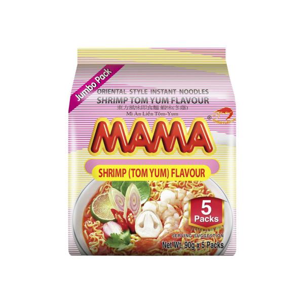 MAMA NOODLE SHRIMP TOMYUM 5 PACK 450G