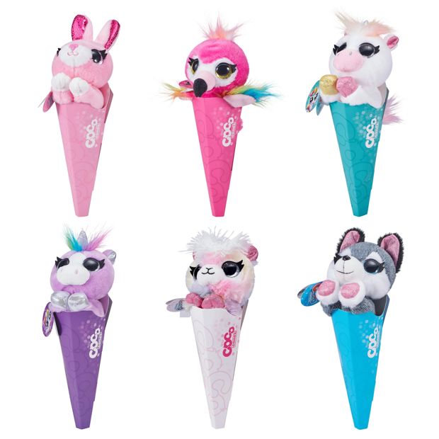 Coco Cones Adorable Collectable Plush in a Cone by ZURU - Assorted