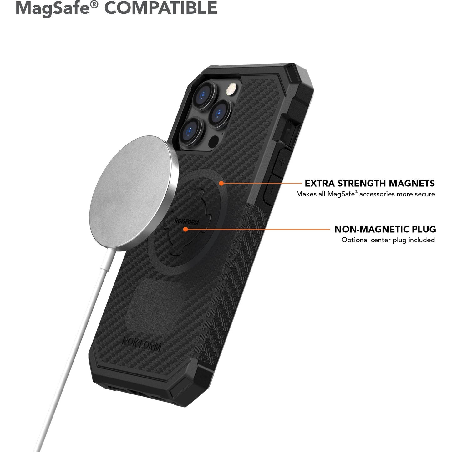 Rokform Rugged Case for iPhone 14 Pro Max/13 Pro Max (Black)