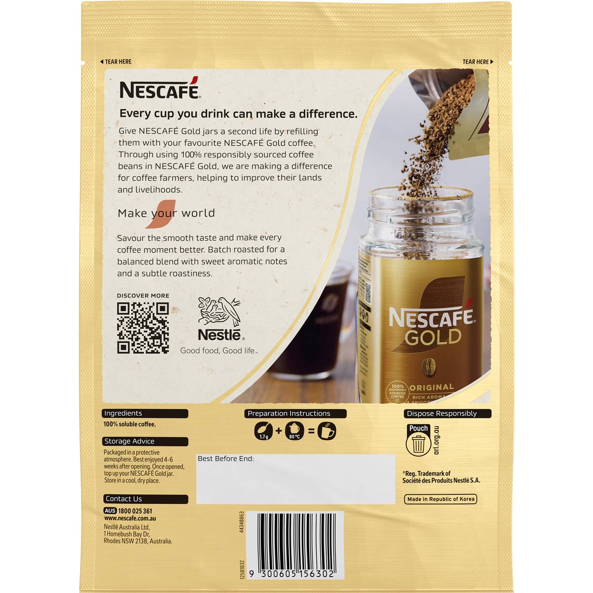Nescafe Gold Refill 340g