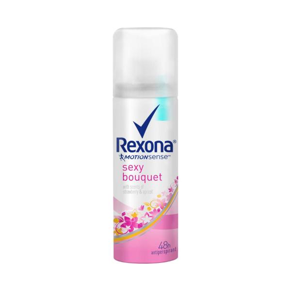REXONA WOMEN DEODORANT 48HR AEROSOL SEXY BOUQUET TRAVEL PACK 50ML