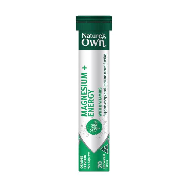 NATURE'S OWN EFFERVESCENT MAGNESIUM + ENERGY 20PK