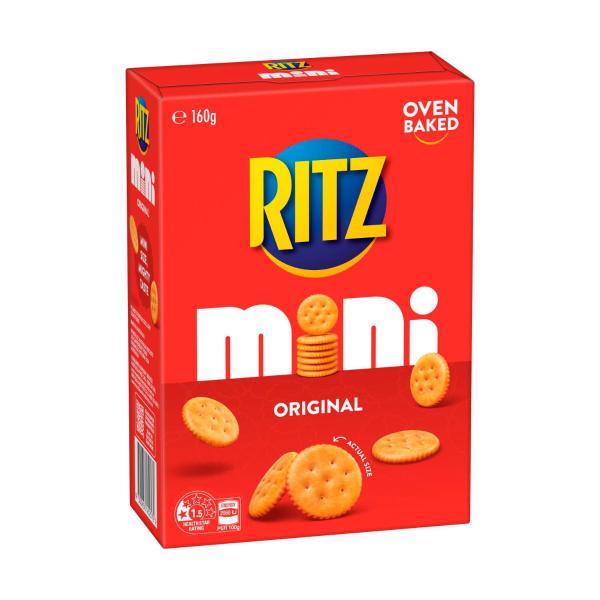 RITZ MINI ORIGINAL CRACKERS SHAREPACK:.:160 GRAM