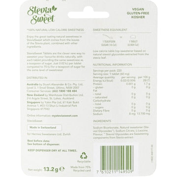 Stevia Sweet Tablets 220 pack