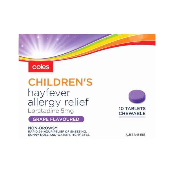 Childrens Chewable Hayfever Allergy Relief Tablets