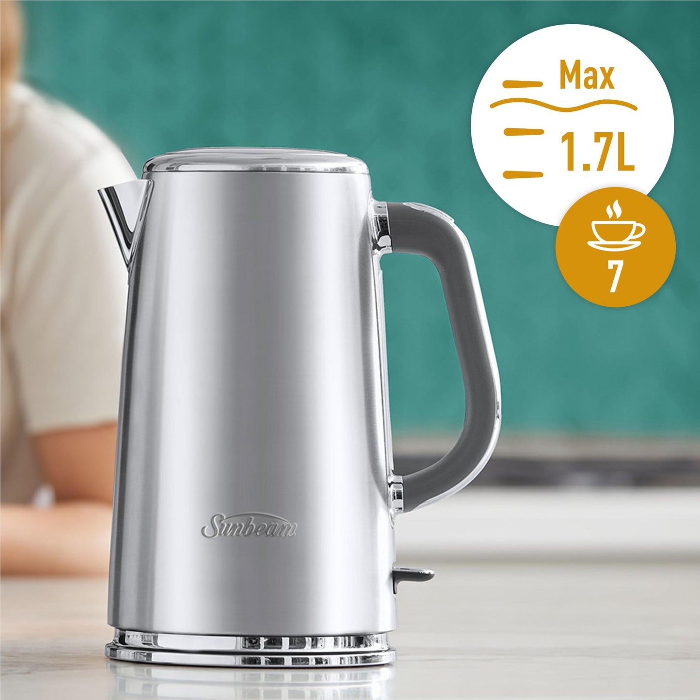 Sunbeam Arise 1.7L Kettle (Stainless Steel)