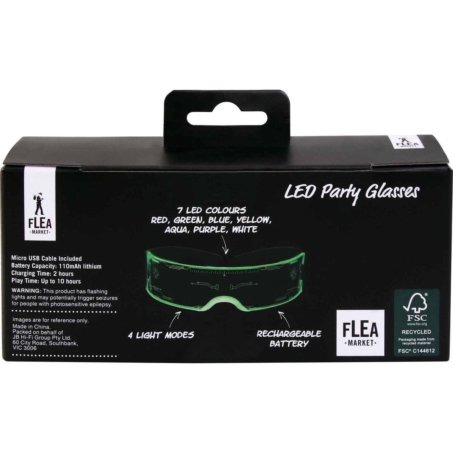 Flea Market LED Rechargeable Glasses