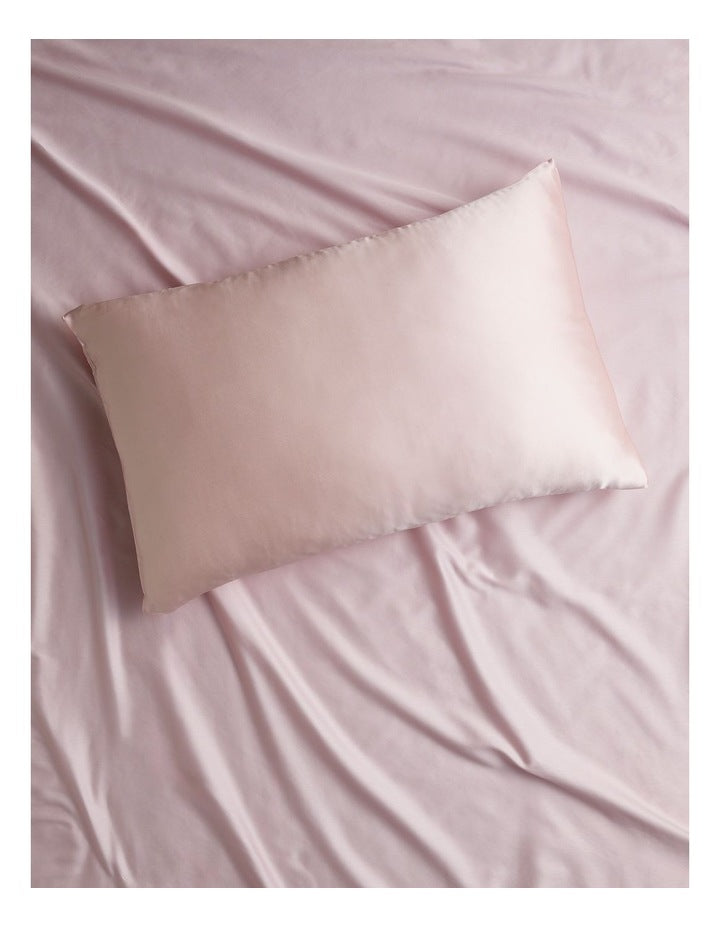 Luxe Silk Pillowcase in Blush