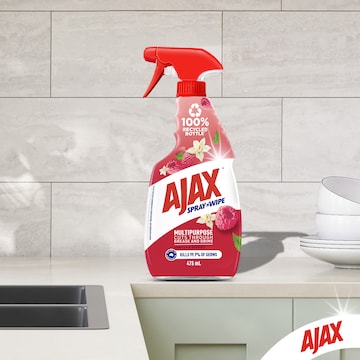 Ajax Spray & Wipe Multipurpose Cleaner Vanilla & Berries 475mL