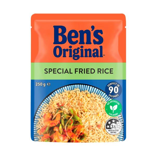 BEN'S ORIGINAL SPECIAL FRIED MICROWAVE RICE POUCH 250G