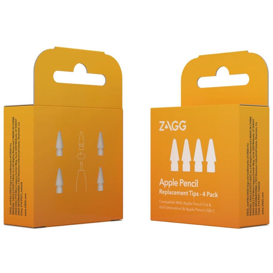 Zagg Apple Pencil Replacement Tips 4 Pack (White)