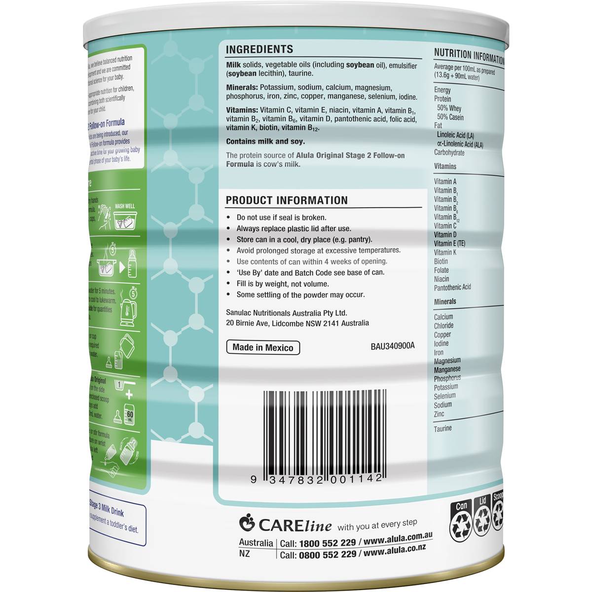 Alula Original Follow On Infant Formula 6-12M 900g
