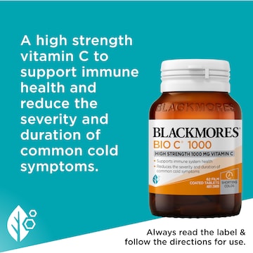 Blackmores Bio C 1000mg Vitamin C Immune Support Tablets 62 pack