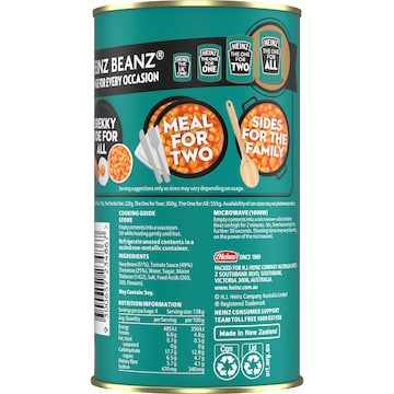 Heinz Baked Beans In Tomato Sauce Canned 555g