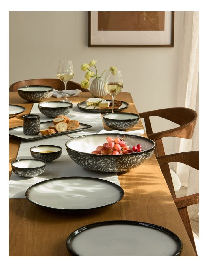Caviar Granite Rectangle Platter in Black