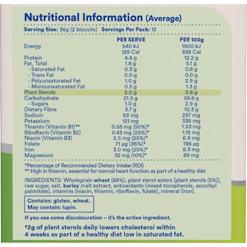 Weet-Bix Cholesterol Lowering Breakfast Cereal 440g