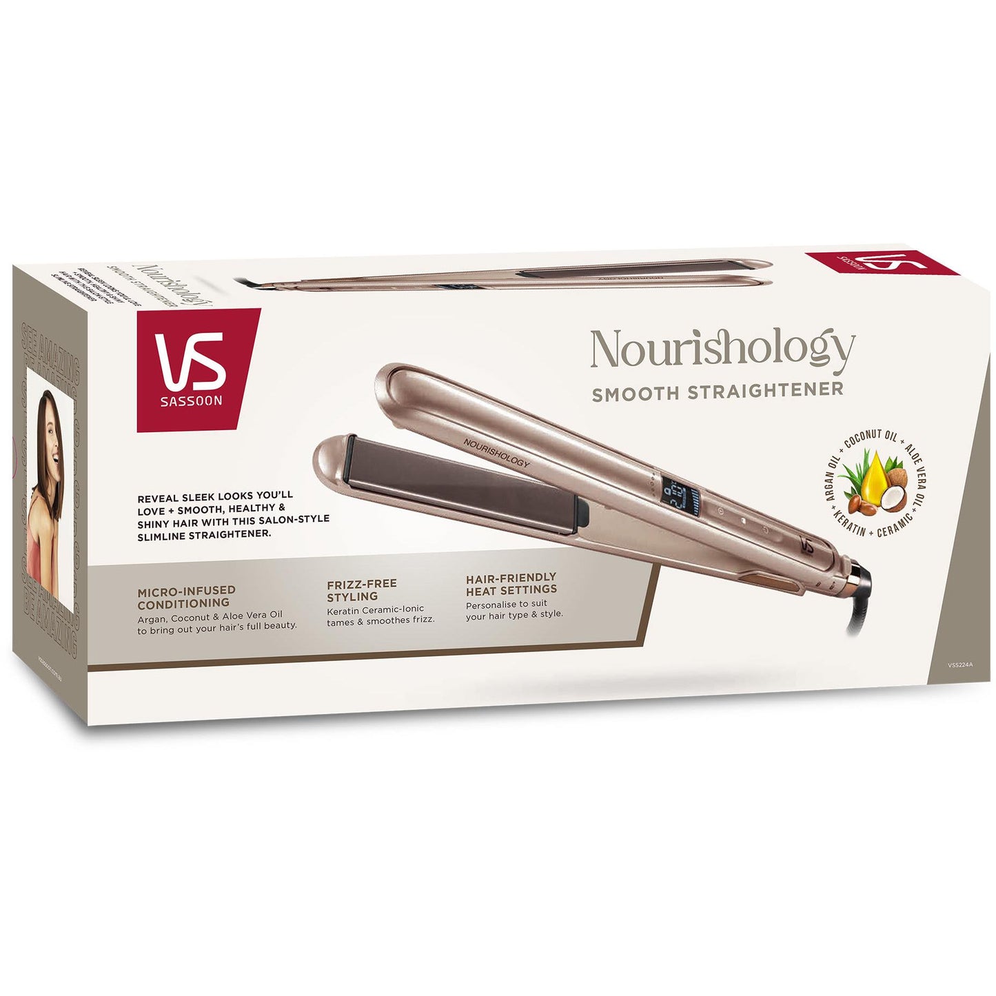 VS Sassoon Nourishology Smooth Hair Straightener