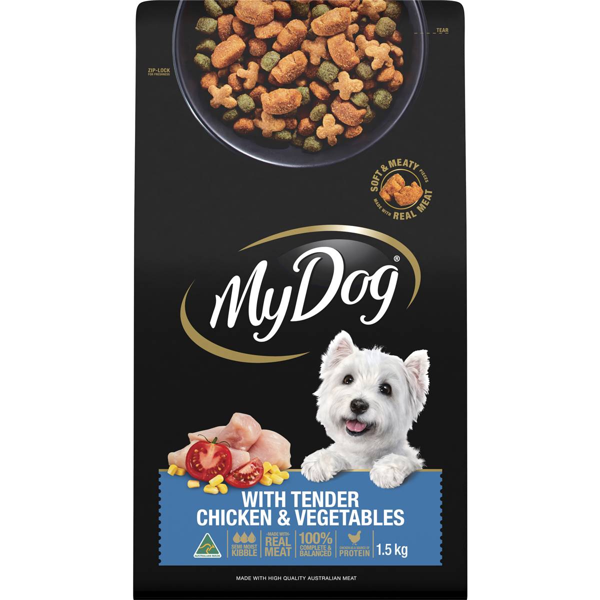 My Dog Dry Dog Food with Tender Chicken & Vegetables 1.5kg