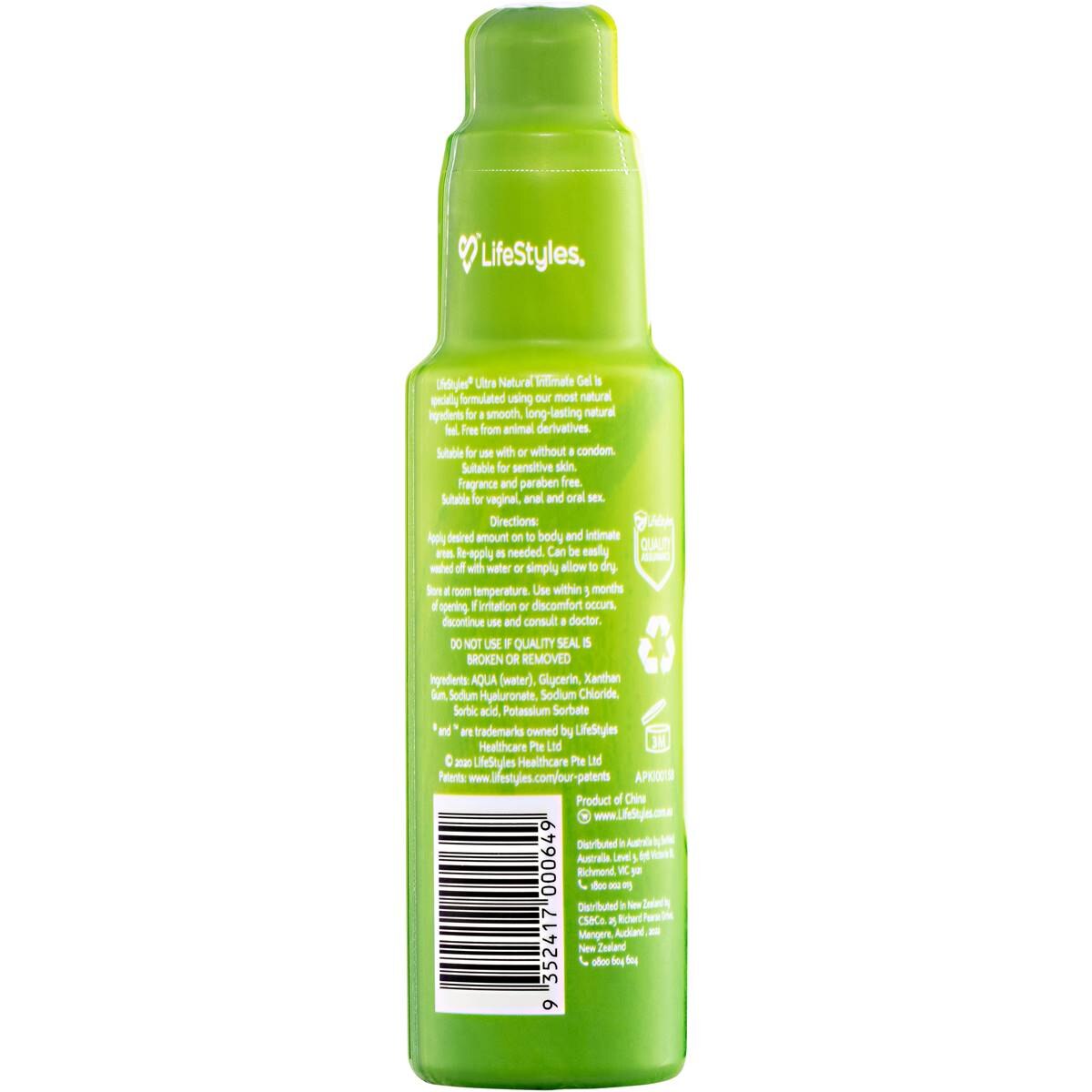 Lifestyles Lifestyles Ultra Natural Water Based Intimate Gel 100ml