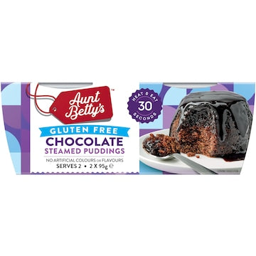 Aunt Betty's Gluten Free Chocolate 95g x 2 pack