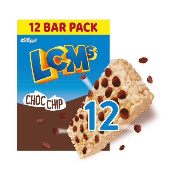 KELLOGG'S LCMS RICE BUBBLES CHOC CHIP 12 PACK 240G