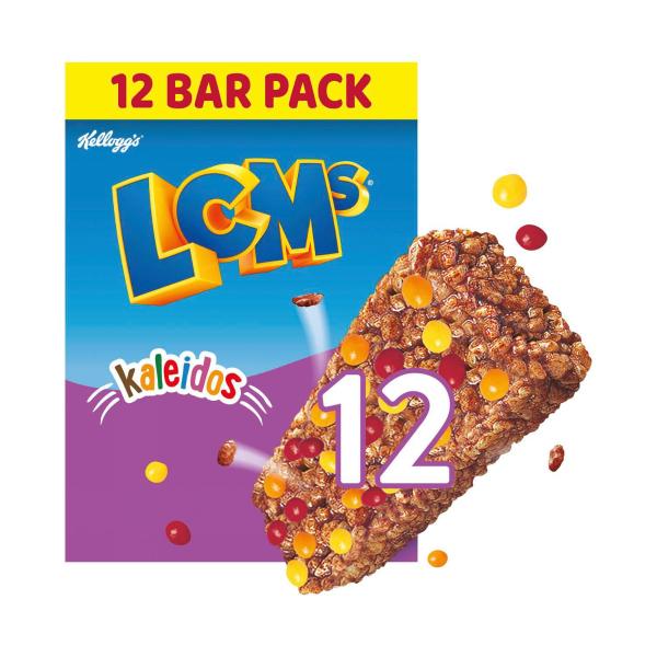 KELLOGG'S LCMS RICE BUBBLES KALEIDOS 12 PACK 240G