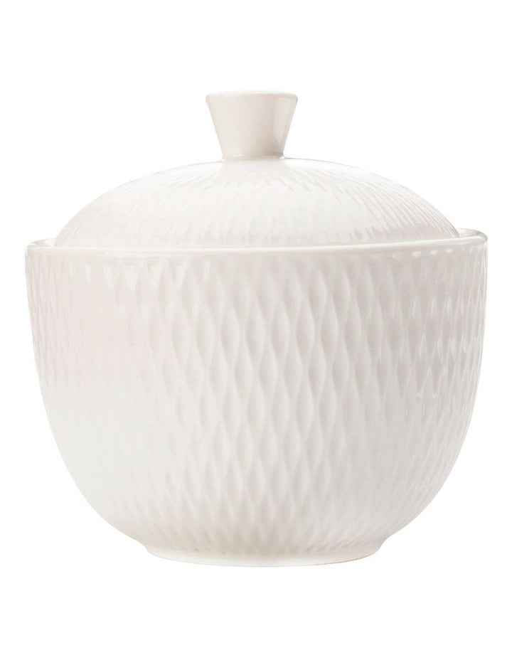 White Basics Diamonds Sugar Bowl in White