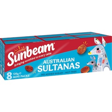 Sunbeam Australian Sultanas Mini 8 pack