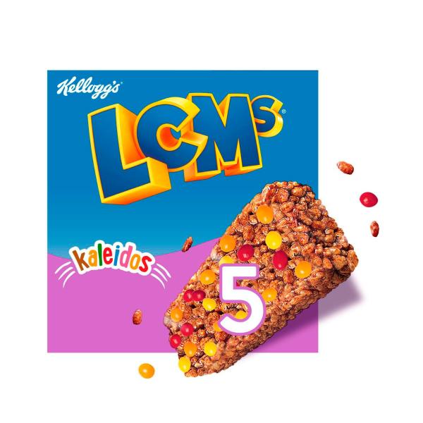 KELLOGG'S LCMS RICE BUBBLES KALEIDOS 5 PACK 100G