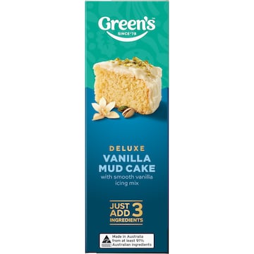 Green's Deluxe Vanilla Mud Cake Mix 600g