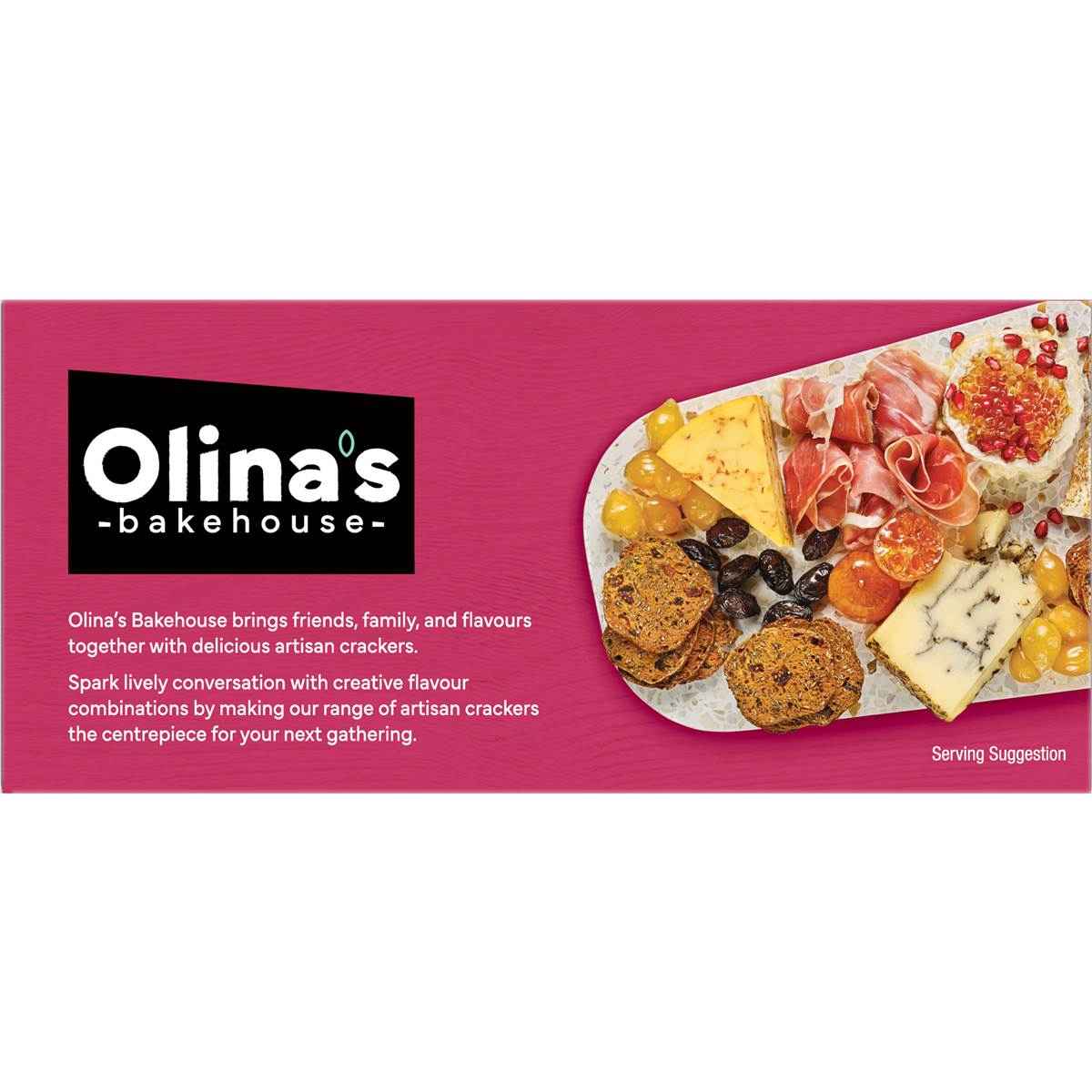Olina's Bakehouse Artisan Crackers Biscuits Raisin & Pumpkin Seeds 100g