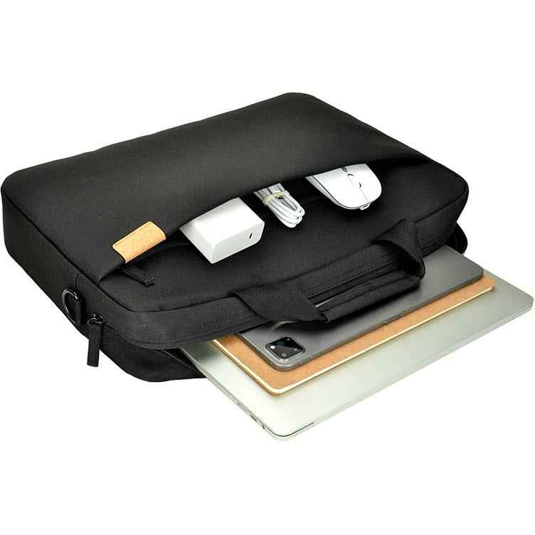 XCD Recycled 15.6" Laptop Briefcase Bag V2 (Black)