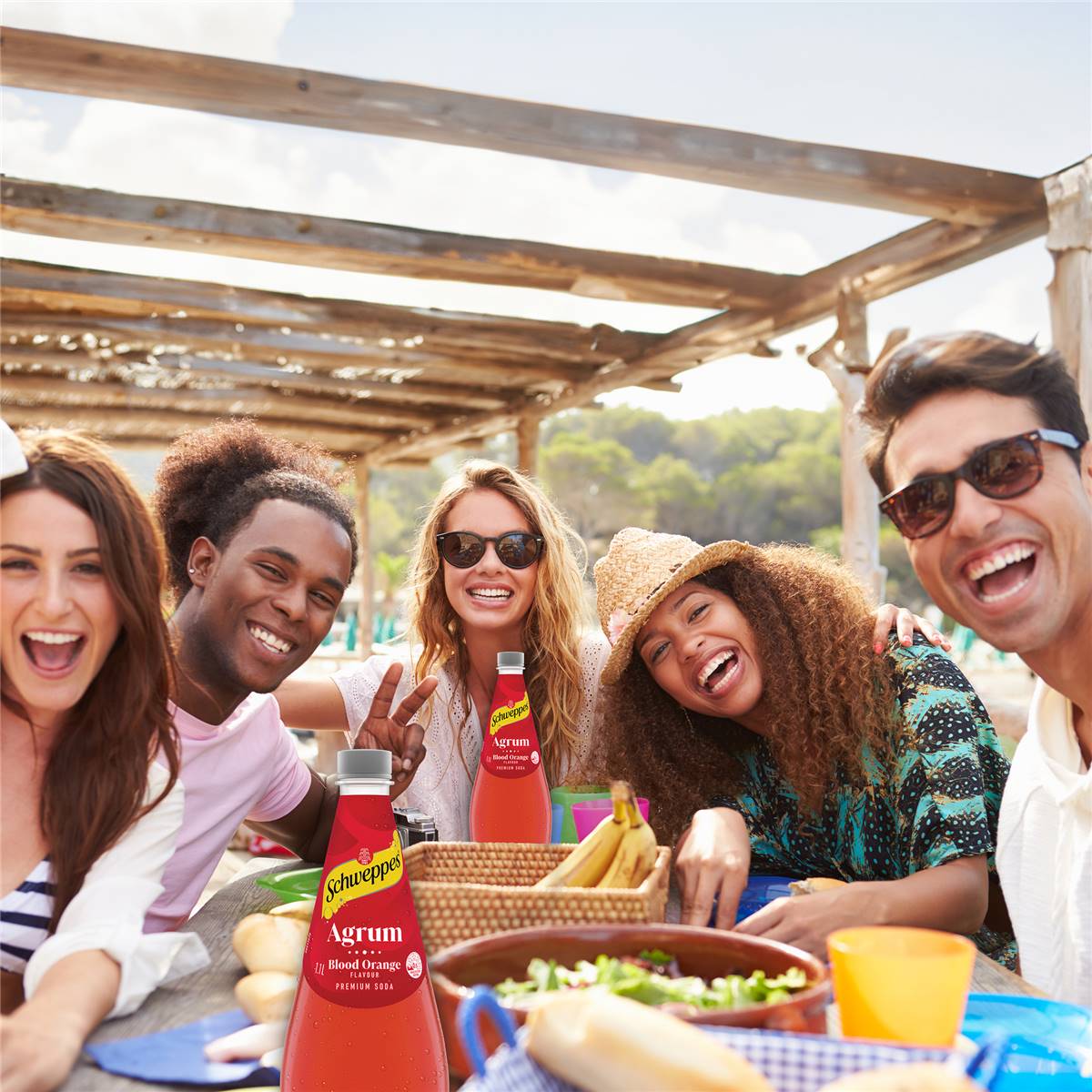 Schweppes Agrum Blood Orange Soft Drink Bottle 1.1l