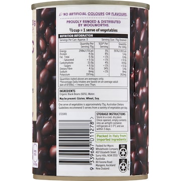 Macro Organic Black Bean 420g