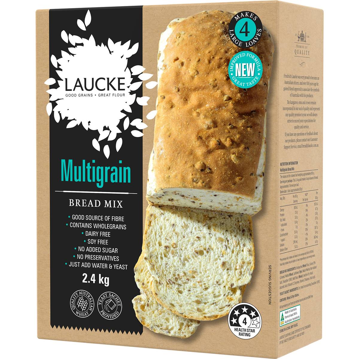 Laucke Multigrain Bread Mix 2.4kg