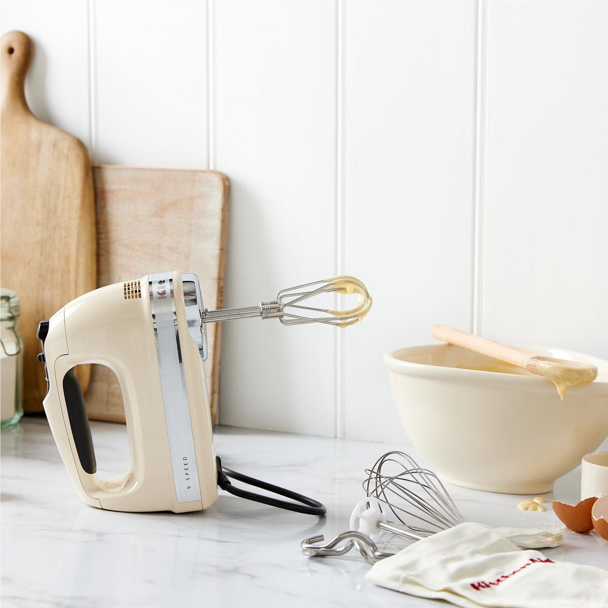 KitchenAid Artisan 9 Speed Hand Mixer (Almond Cream)