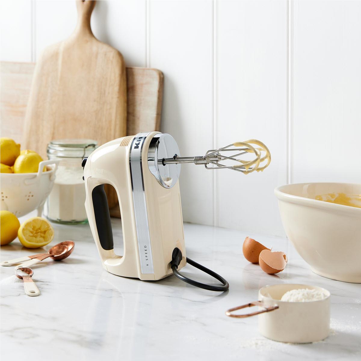 KitchenAid Artisan 9 Speed Hand Mixer (Almond Cream)