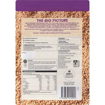 Macro Organic Steel Cut Oats 500g
