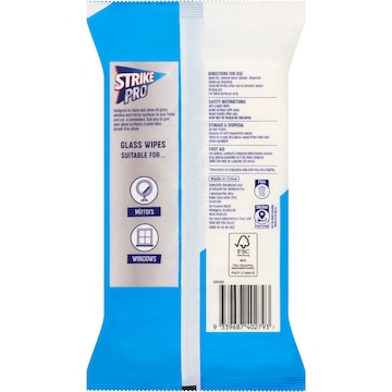 Strike Pro Glass Wipes 50 pack