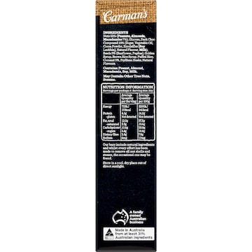 Carman's Nut Bars Dark Chocolate, Coconut & Macadamia 5 pack