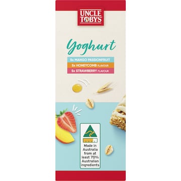 Uncle Tobys Muesli Bar Yoghurt Varieties 15 pack