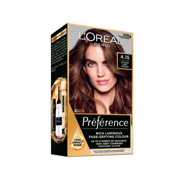 L'OREAL PREFERENCE 4.15 HAIR COLOUR CARACAS