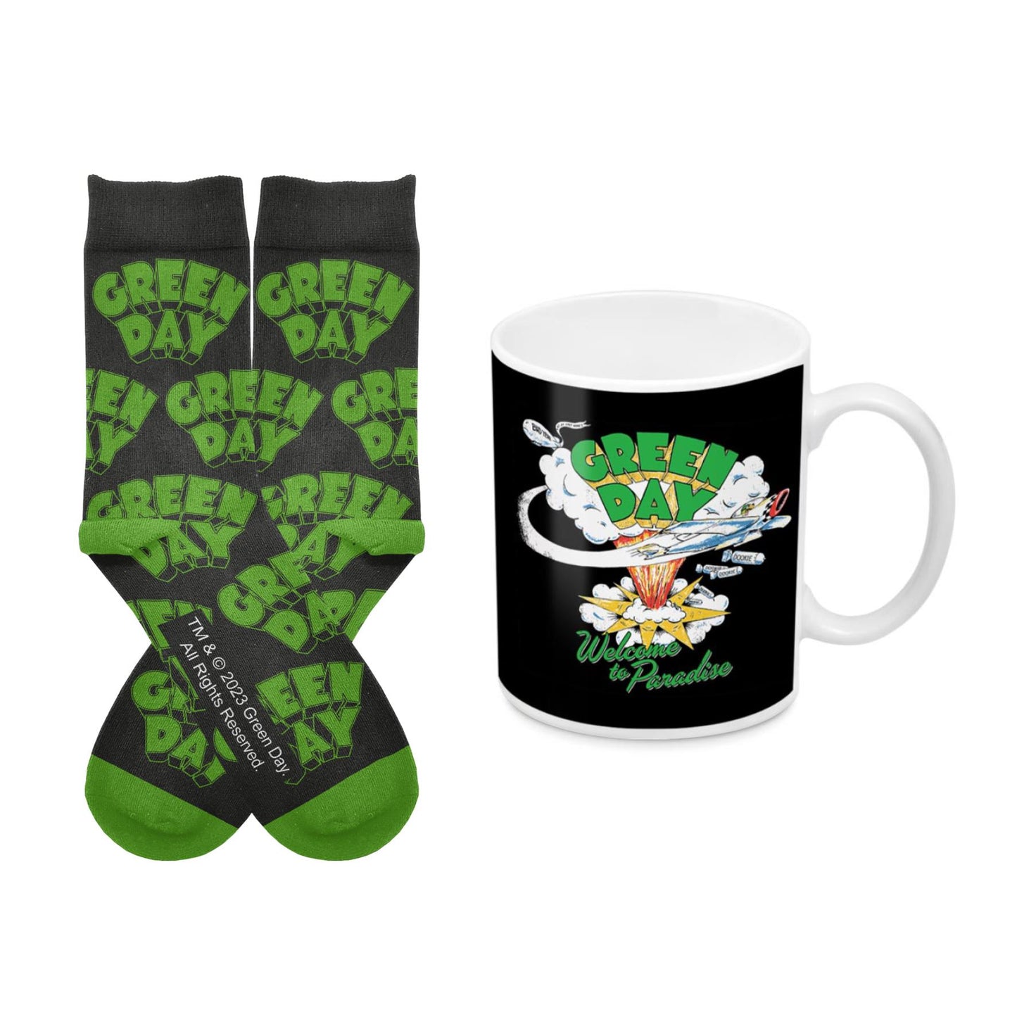Green Day - Welcome To Paradise Mug & Sock Pack