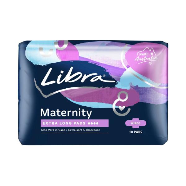LIBRA MATERNITY PADS EXTRA LONG 10PK