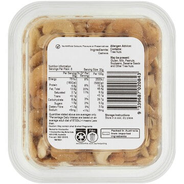 Woolworths Cashew Roasted Snack Pots 180g