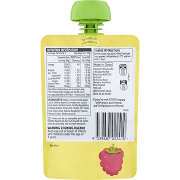 Woolworths Raspberry Flavoured Jelly In Pouch 95g