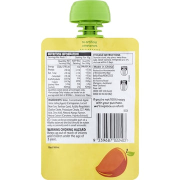 Woolworths Mango Flavoured Jelly In Pouch 95g