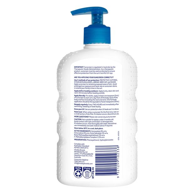 Cancer Council Sport Dry Touch Sweat Resistant SPF50 500mL