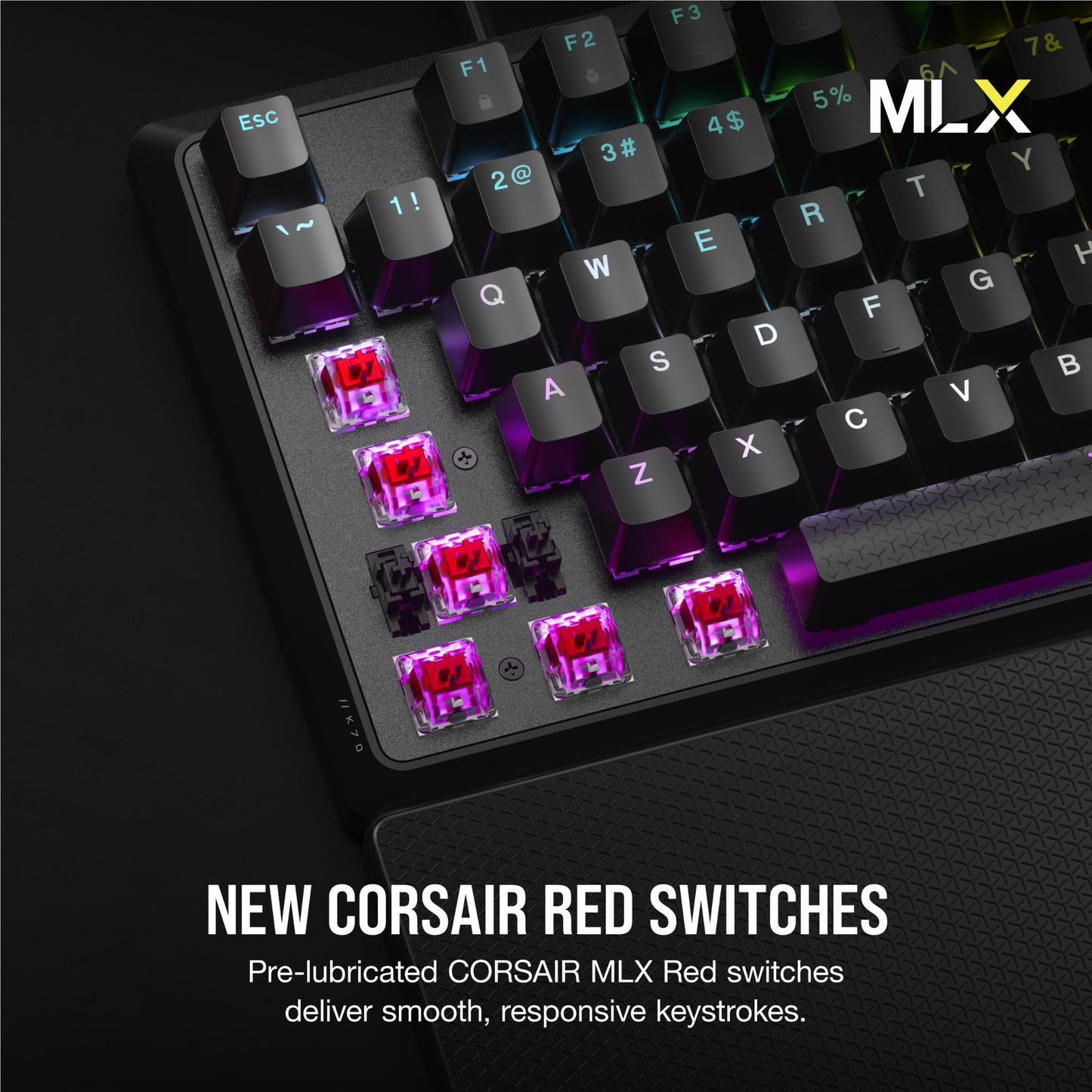 Corsair K70 CORE RGB Mechanical Gaming Keyboard Red Switch (Black)