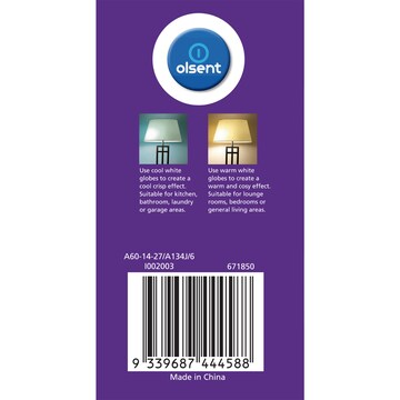 Olsent LED GLS BC 14.0W 1500Lm Warm White 2 pack